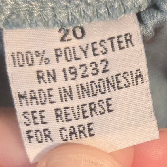 NWT Alfred Dunner 20 Seafoam Light Blue Pants/Trousers [0379] - Picture 7 of 9